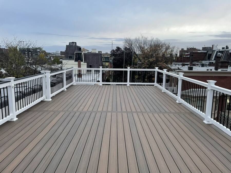 Aerial composite deck